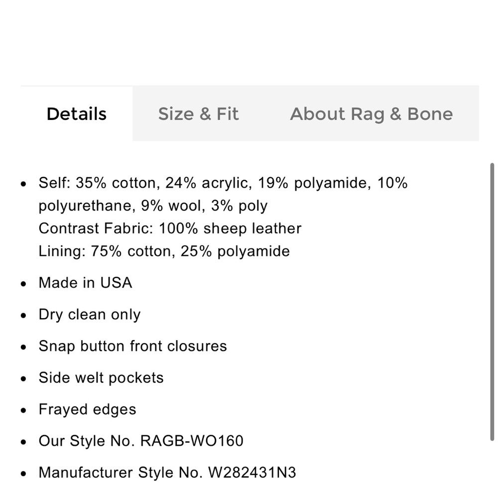 Rag And Bone Otis Tweed Jacket Size Large Euc - image 5